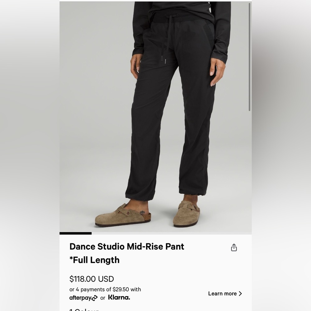Lululemon Dance Studio Mid Rise Pant | Navy Blue USW 6